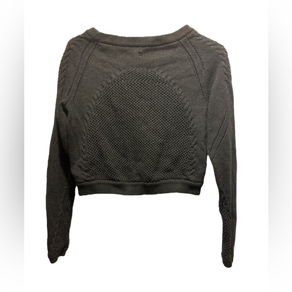 Lululemon dark grey Knit Cropped Sweater - Picture 2 of 4